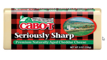 Cabot Cheese, Cheddar, Seriously Sharp
