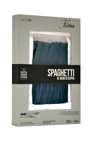 Filotea Egg Spaghetti Black Squid Ink 8.8oz