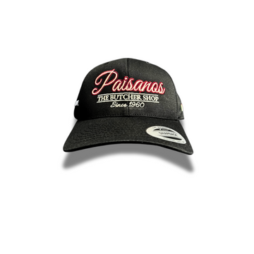 Paisano's Butcher Shop Original Snap Back Hat - Black