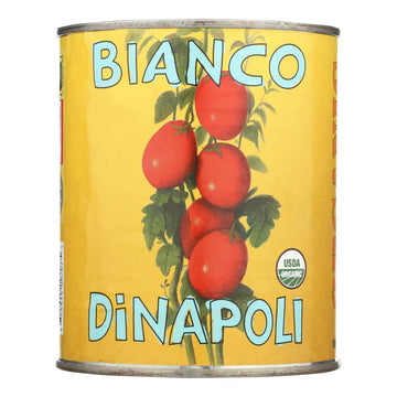 Bianco Dinapoli. Whole Peeled Tomatoes With Basil.Organic. 28 oz.