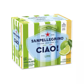 Sanpellegrino CIAO! Lime. 6-11.15 fl. oz.