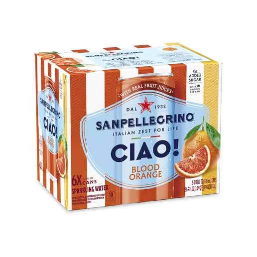 Sanpellegrino CIAO! Blood Orange 6/11.15 fl. oz. cans