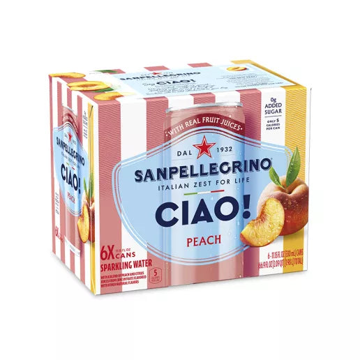 sanpellegrino CIAO! Peach 6-11.15 fl. oz.
