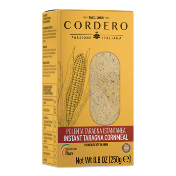 Cordero Instant Polenta taragna Cormeal. 8.8 oz
