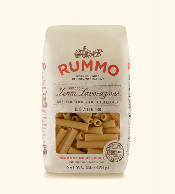 Rummo, Cut Ziti Pasta. 1 lb.