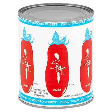 Diced Tomatoes. San Merican Tomatoes. 28 0z