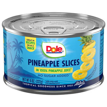 Dole Pineapple Slices In 100% Pineapple Juice