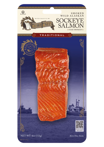 Smoked Wild Alaskan, Sockeye Salmon, Echo Falls.