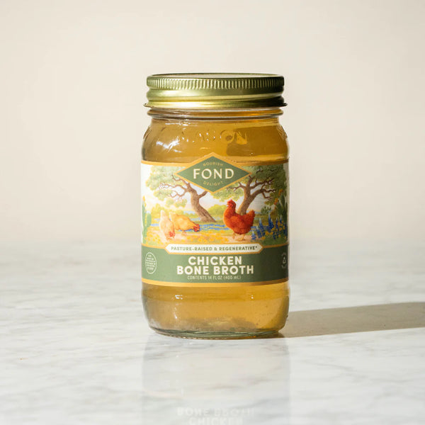 Fond Chicken broth. 14oz
