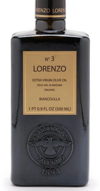 Lorenzo No 3 Extra Virgin Olive Oil. BIANCOLILLA 16.9 FL OZ