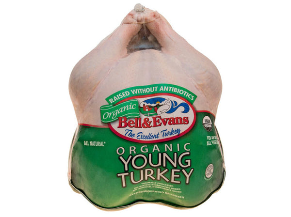 Bell & Evans Organic Whole Turkey. (FRESH TURKEYS AVAILABLE FROM 11/09/23)