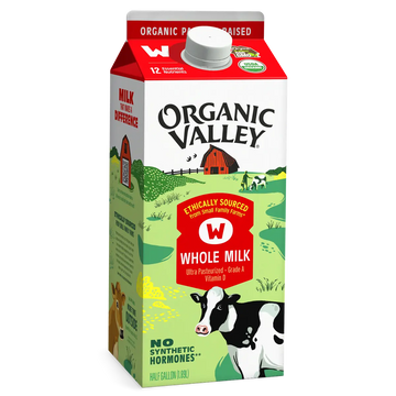 Organic Valley, Whole Milk, Half Gallon