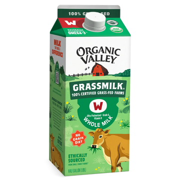 Organic Valley, 100% Grass-Fed Milk, Half Gallon