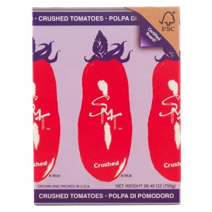 Tetra Packed Crushed Tomatoes. San Merican Tomatoes. 26.46 oz.
