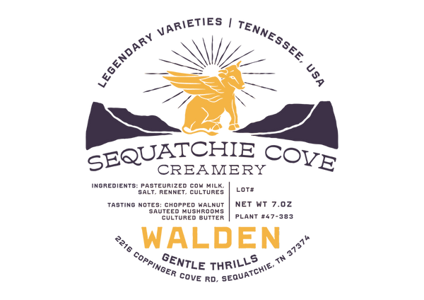 Walden Cheese, Sequatchie Cove. 7 oz.
