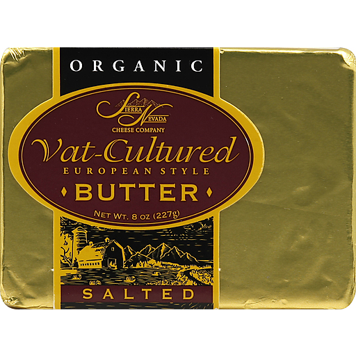 Sierra Nevada Butter, Vat-Cultured European Style, Salted - 8 Ounces