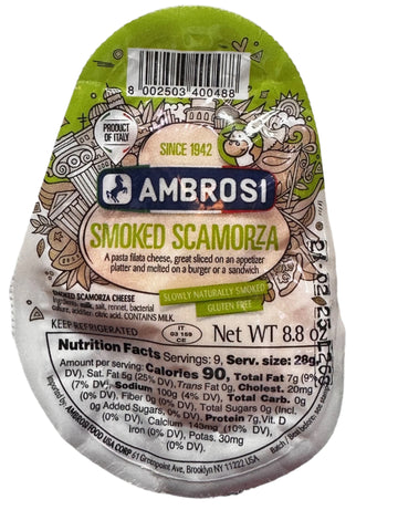 Smoked Scamorza Cheese, Ambrosi. 8.8oz.