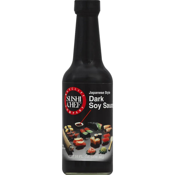 Sushi Chef Dark Soy Sauce. Japanese Style 10oz