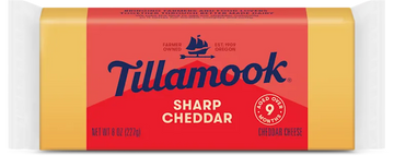 Extra Sharp Cheddar Chese, Tillamook. 8 oz.