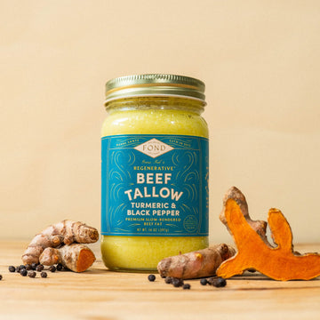 Fond Beefmtallow Turmeric & Black Pepper. 14 oz. Jar