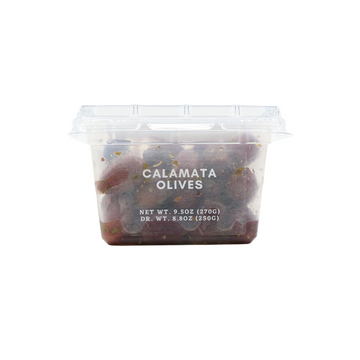 Olives, Calamata hole. 9.5 oz.