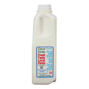 Clover Farms Half And Half 1 Quart.