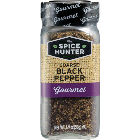Spice Hunter Coarse Black Peppercorn. 1.9 oz.