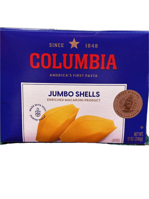 Columbia Pasta Jumbo Shells 12oz