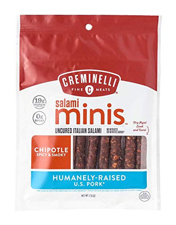 Salami Minis, Chipotle. Spicy & Smoky. 2.6 oz.