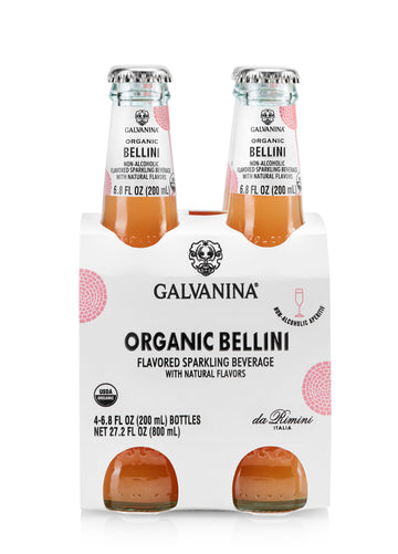 Organic Bellini, Sparkling Beverage, Galvanina. 4-6.8 fl. oz.