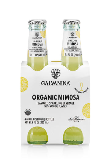 Organic Mimosa, Sparkling Beverage, Galvanina. 4-6.8 fl. oz.