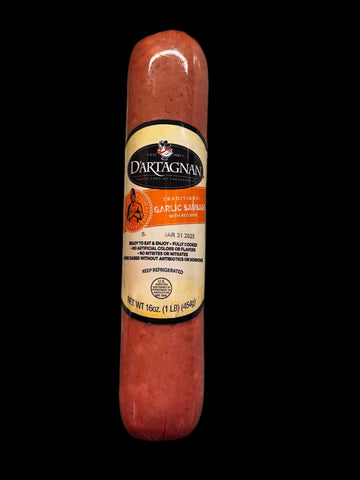 D'artagnan Garlic Sausage . 16 oz.