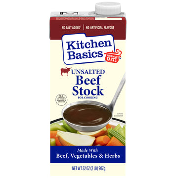 Kitchen Basics Unsalted Beef Stock, 32oz