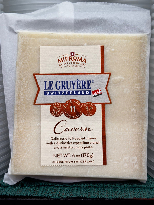 Le Gruyere Cheese, Mifroma, Aged 11 months. 6 oz.