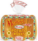 Martin's Potato Rolls, Long - 8 Each