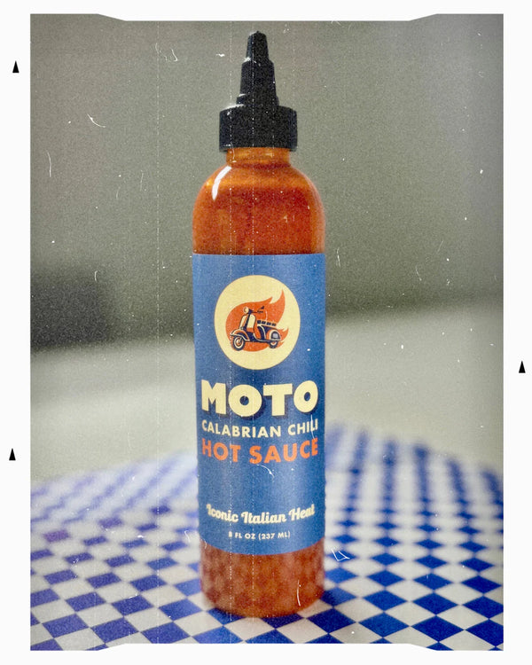 Moto Calabrian Chili Hot sauce. 8 Fl. Oz.