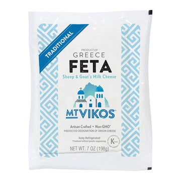 MtVikos, Greece Feta Cheese, Sheep & Goat Milk . 7 oz
