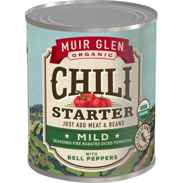 Muir Glen, Tomato Sauce, Chili Starter, Mild. 28 Oz.