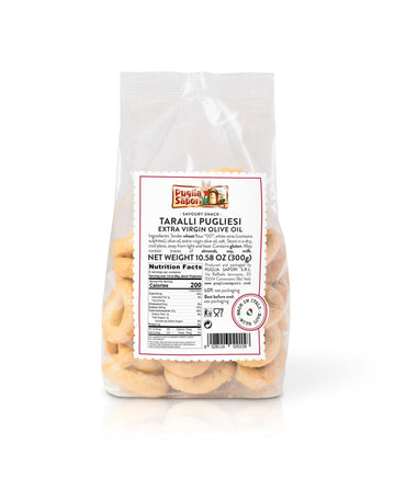 Taralli Pugliese. Extra Virgin Olive  10.58 oz. Puglia Sapori