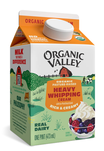 Organic Valley Heavy Whipping Cream. One Pint.