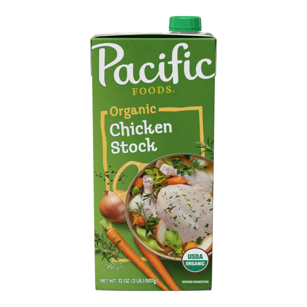 Organic Chicken Stock, Pacific Foods. 32oz