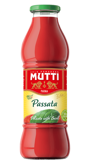 Mutti, Passata, Tomato Puree With Basil. 24.5 oz.