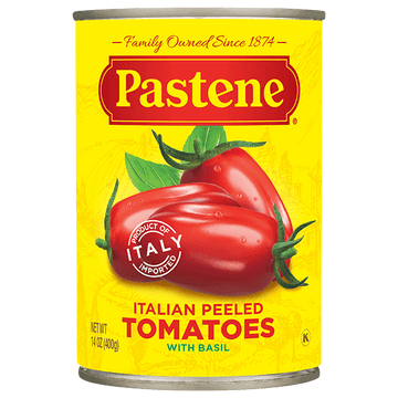 Pastene Italian Tomatoes With Basil. 28.oz