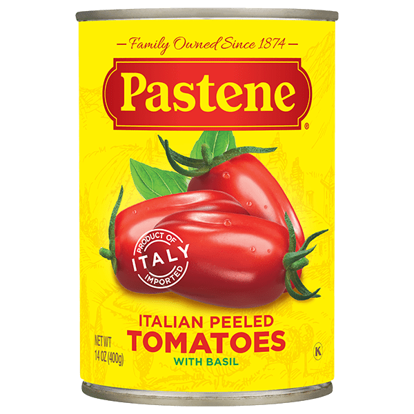 Pastene Italian Tomatoes With Basil. 28.oz