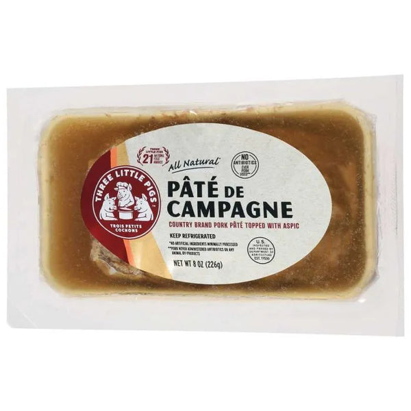 Pate De Campagne, Three Little Pigs. 8 oz