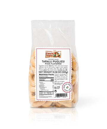 Taralli Pugliesi. Pizza Flavored. 10.58 oz. Puglia Sapori