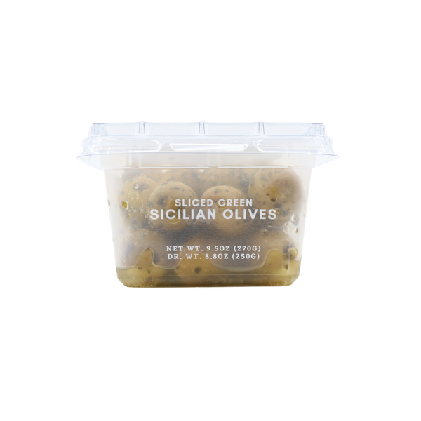 Olives, Sliced Sicilian. 8.8 oz.