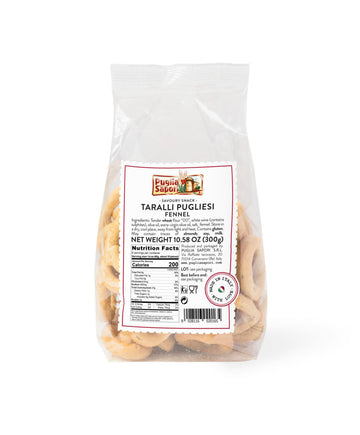 Taralli Pugliesi.  Fennel 10.58 oz. Puglia Sapori