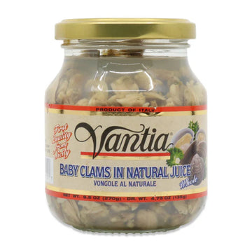 Vantia Baby Clams In Natural Juices