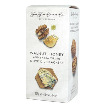 Walnut, Honey & Extra Virgin Olive Oil Crackers. 4.4 oz. The Fine Cheese Co.